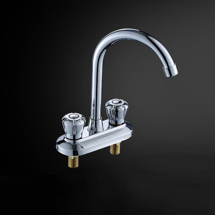 Lisslune | High arch conversion faucet two-handle brass sink faucet for the bathroom