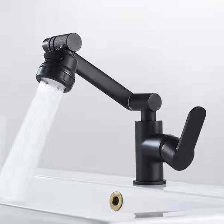 Lisslune | Modern Sink Faucet Stainless Steel Lever Handle Low Arc Sink Faucet