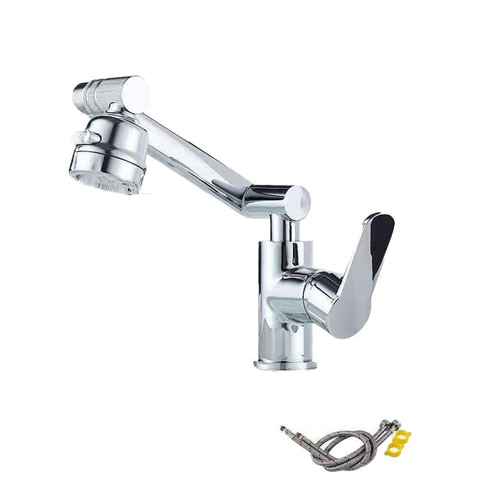 Lisslune | Modern Sink Faucet Stainless Steel Lever Handle Low Arc Sink Faucet