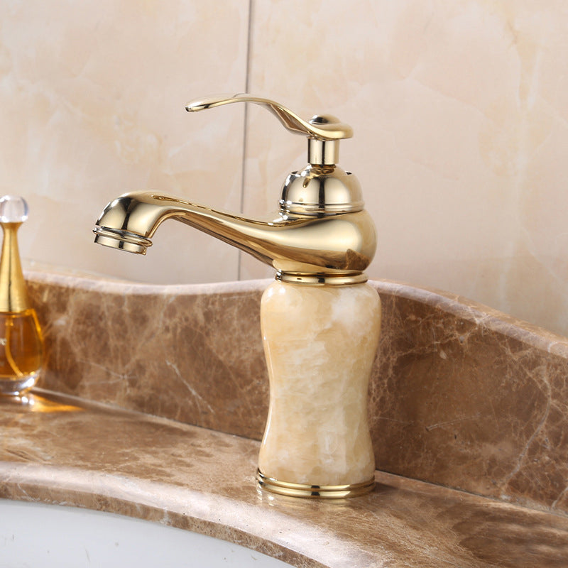 Lisslune | Luxury Vessel Faucet Brass Lever Handles Low Arc Sink Faucet