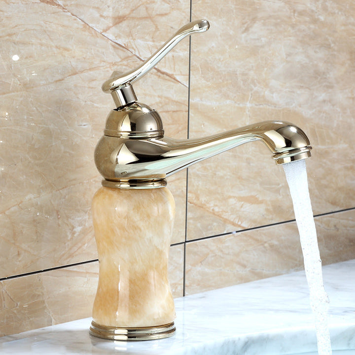 Lisslune | Luxury Vessel Faucet Brass Lever Handles Low Arc Sink Faucet