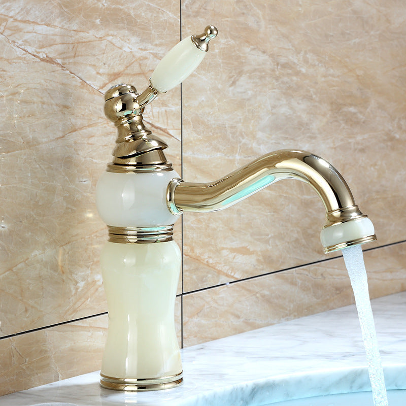 Lisslune | Luxury Vessel Faucet Brass Lever Handles Low Arc Sink Faucet