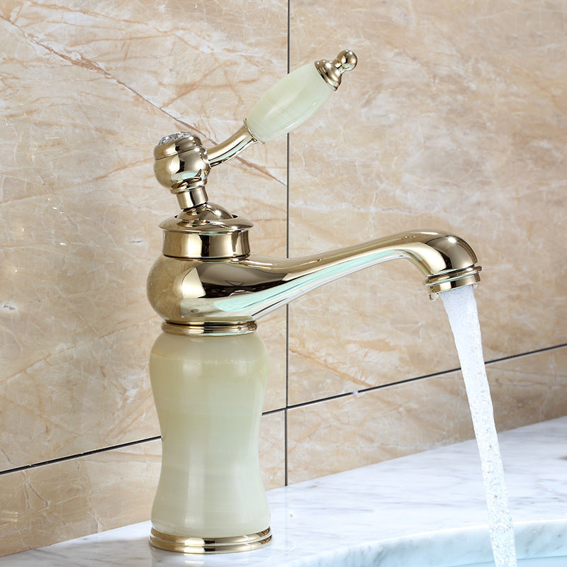 Lisslune | Luxury Vessel Faucet Brass Lever Handles Low Arc Sink Faucet