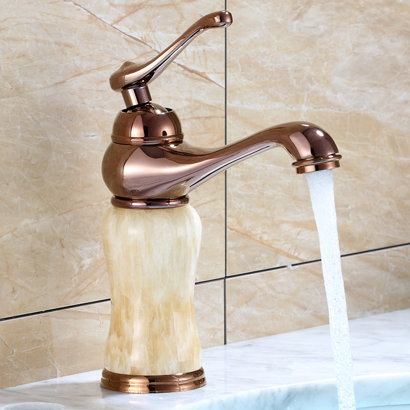 Lisslune | Luxury Vessel Faucet Brass Lever Handles Low Arc Sink Faucet