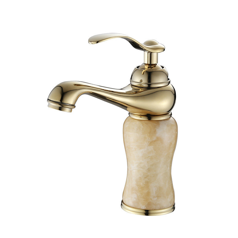 Lisslune | Luxury Vessel Faucet Brass Lever Handles Low Arc Sink Faucet
