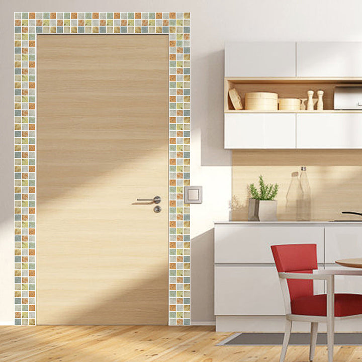 Lisslune | Peel & Stick Mosaic Tiles PVC Square Stain Resistant Peel and Stick Tiles 20-Pack