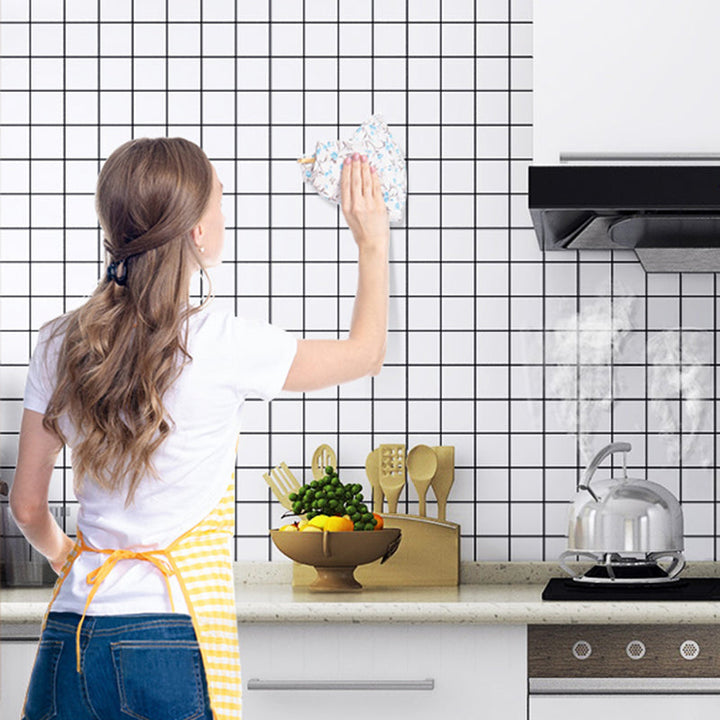Lisslune | Modern Mosaic Tiles Waterproof Peel and Stick Back Wall Tile for the Kitchen