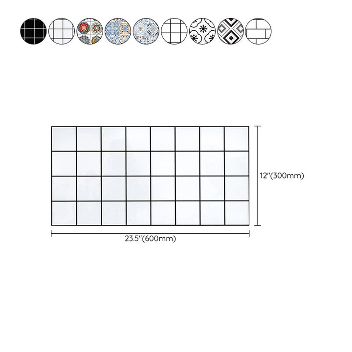 Lisslune | Modern Mosaic Tiles Waterproof Peel and Stick Back Wall Tile for the Kitchen