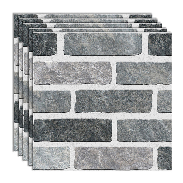 Lisslune | Peel & Stick Tiles Square Stain Resistant Plastic Peel and Stick Tiles for Kitchen 20 Pack