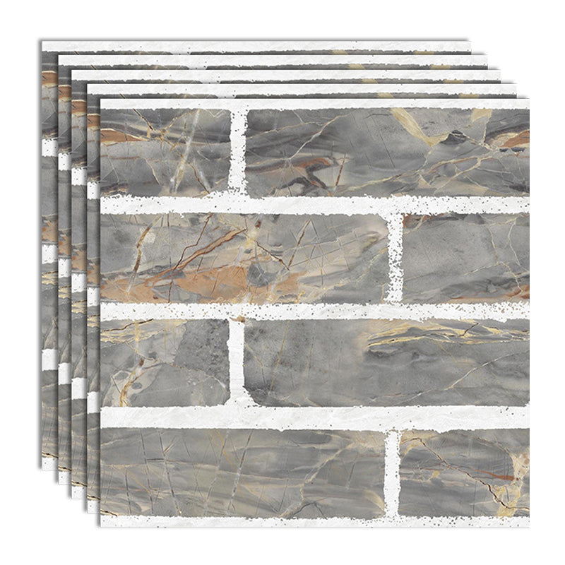 Lisslune | Peel & Stick Tiles Square Stain Resistant Plastic Peel and Stick Tiles for Kitchen 20 Pack