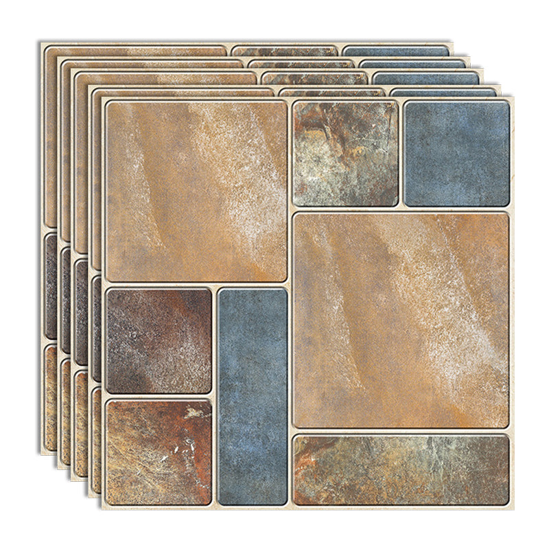 Lisslune | Peel & Stick Tiles Square Stain Resistant Plastic Peel and Stick Tiles for Kitchen 20 Pack