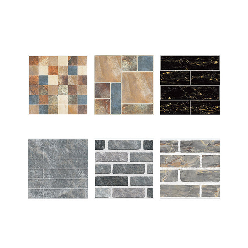 Lisslune | Peel & Stick Tiles Square Stain Resistant Plastic Peel and Stick Tiles for Kitchen 20 Pack