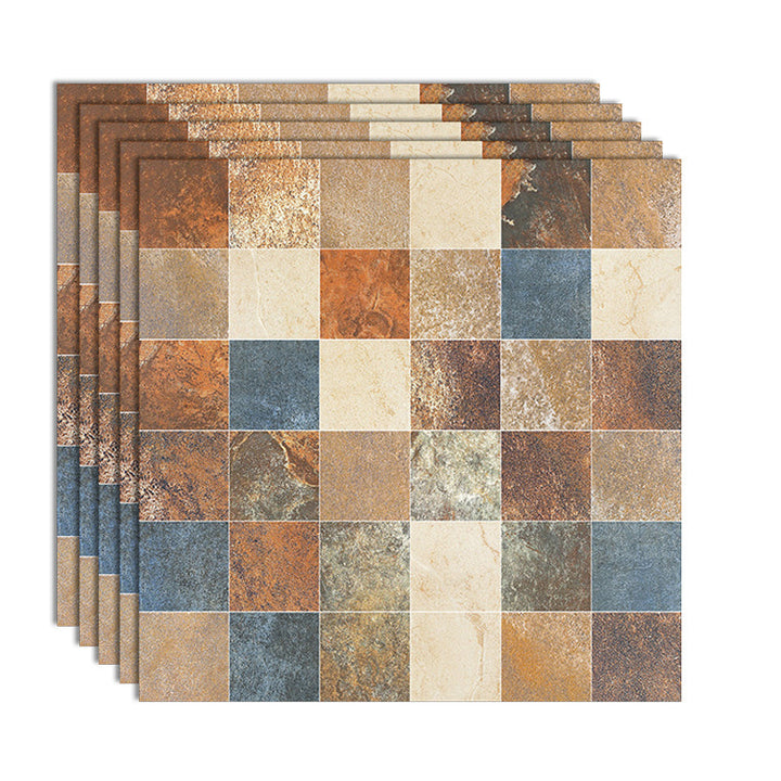 Lisslune | Peel & Stick Tiles Square Stain Resistant Plastic Peel and Stick Tiles for Kitchen 20 Pack