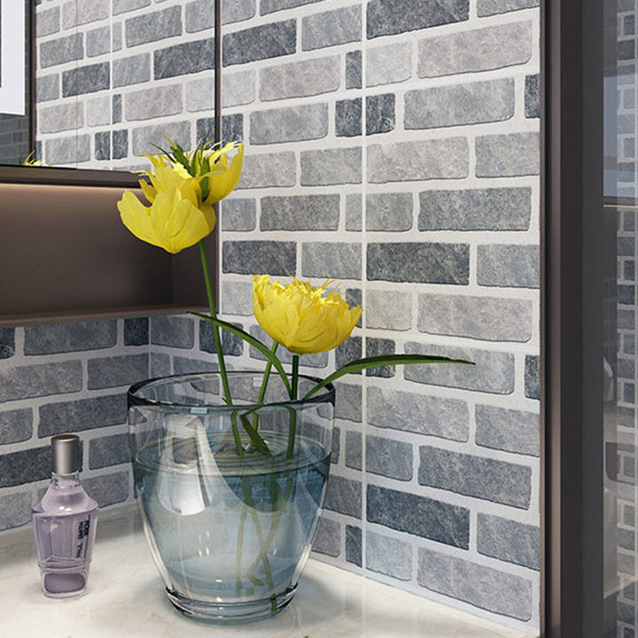 Lisslune | Peel & Stick Tiles Square Stain Resistant Plastic Peel and Stick Tiles for Kitchen 20 Pack