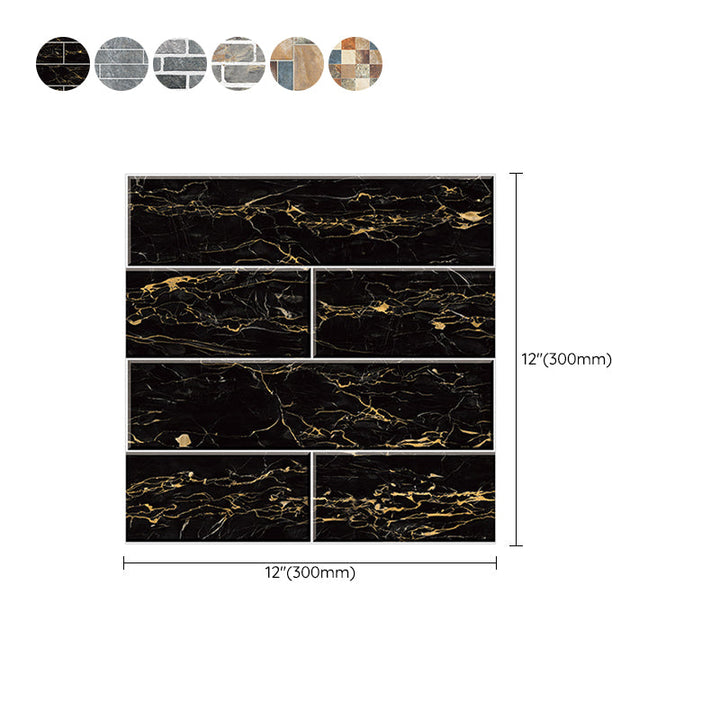 Lisslune | Peel & Stick Tiles Square Stain Resistant Plastic Peel and Stick Tiles for Kitchen 20 Pack