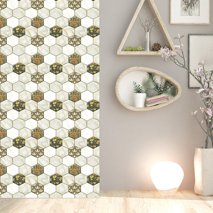 Lisslune | Peel and Stick Hexagonal Tiles Waterproof Peel & Stick Tile for Shower 2-Pack