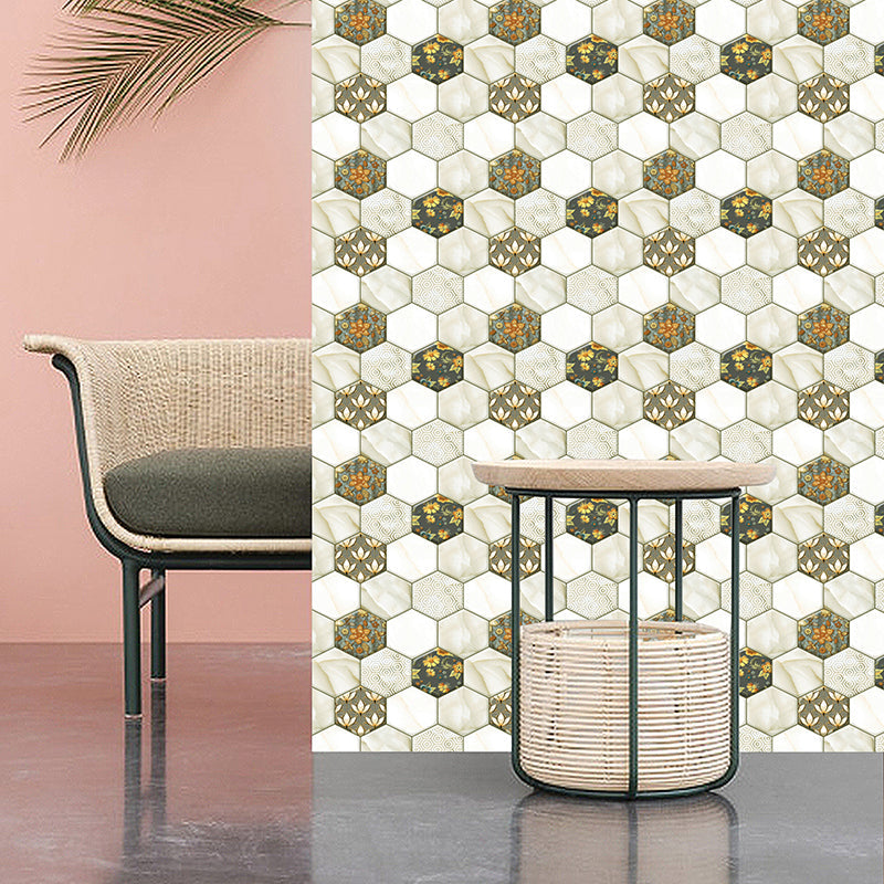 Lisslune | Peel and Stick Hexagonal Tiles Waterproof Peel & Stick Tile for Shower 2-Pack