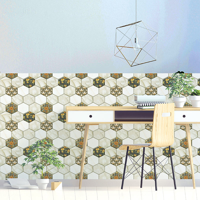 Lisslune | Peel and Stick Hexagonal Tiles Waterproof Peel & Stick Tile for Shower 2-Pack