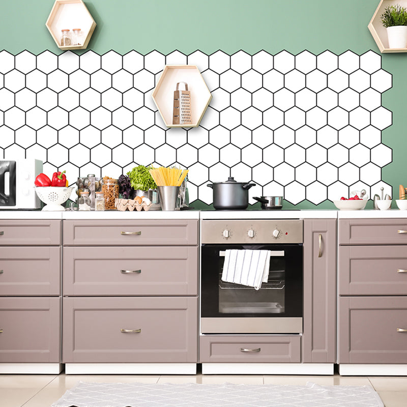 Lisslune | Peel and Stick Hexagonal Tiles Waterproof Peel & Stick Tile for Shower 2-Pack