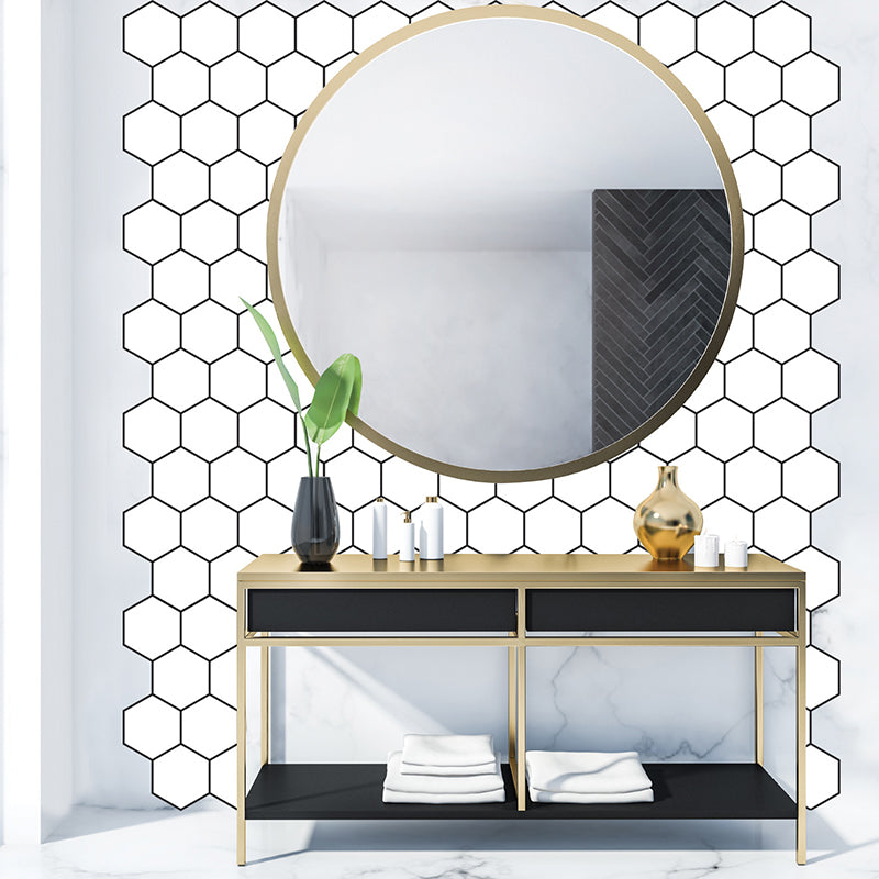 Lisslune | Peel and Stick Hexagonal Tiles Waterproof Peel & Stick Tile for Shower 2-Pack