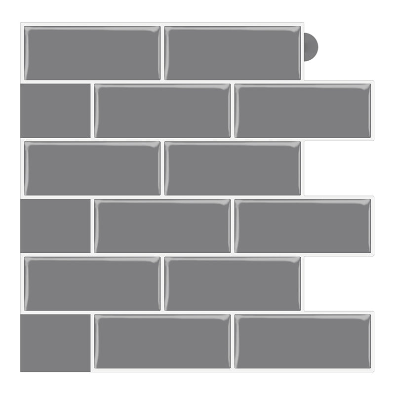 Lisslune | Peel & Stick Subway Tile PVC Stain Resistant Rectangular Peel and Stick Tile for the Kitchen