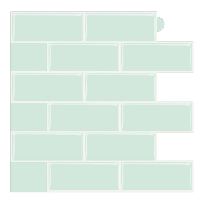Lisslune | Peel & Stick Subway Tile PVC Stain Resistant Rectangular Peel and Stick Tile for the Kitchen