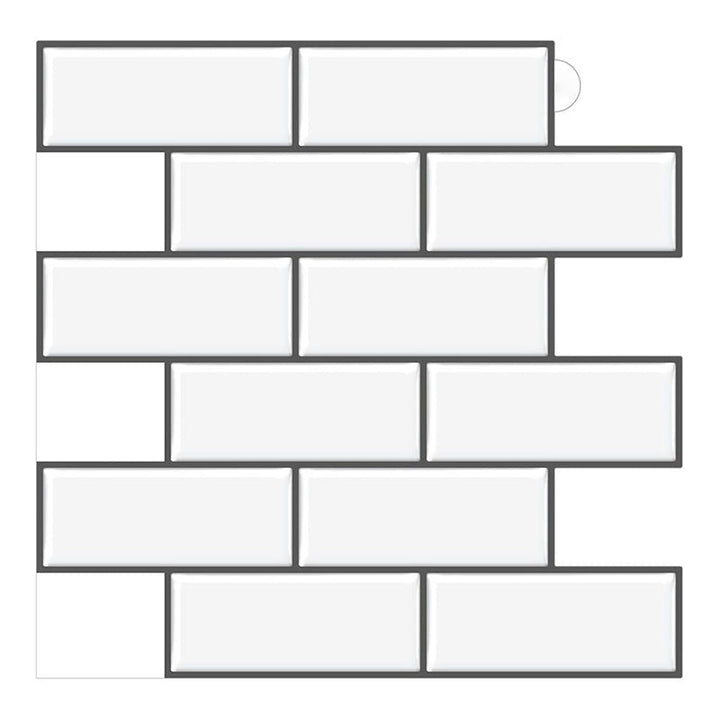 Lisslune | Peel & Stick Subway Tile PVC Stain Resistant Rectangular Peel and Stick Tile for the Kitchen