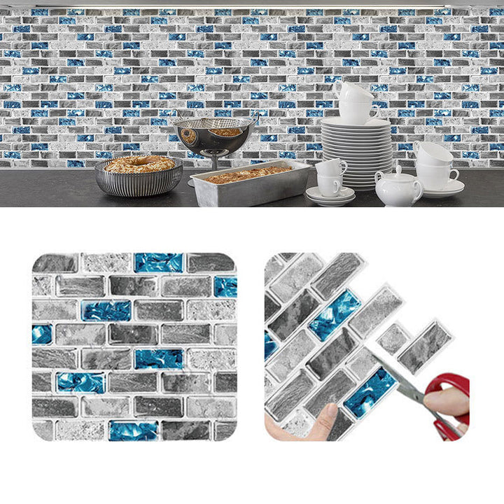 Lisslune | Peel and Stick Wall Tile Water Repellent Rectangle PVC Peel & Stick Subway Tile