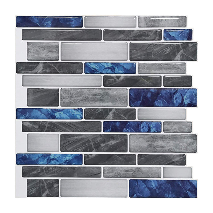 Lisslune | Peel and Stick Wall Tile Water Repellent Rectangle PVC Peel & Stick Subway Tile