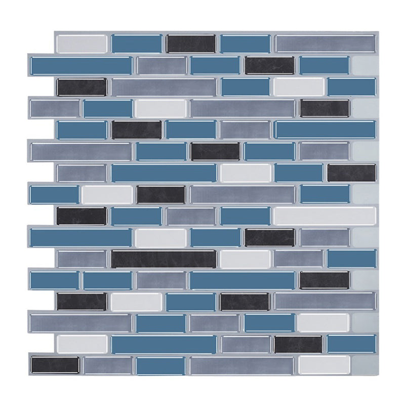 Lisslune | Peel and Stick Wall Tile Water Repellent Rectangle PVC Peel & Stick Subway Tile