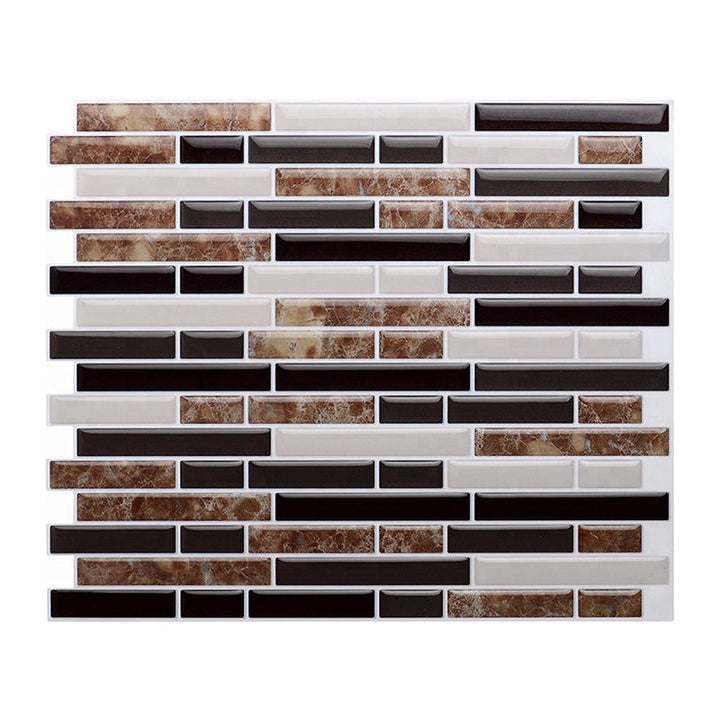 Lisslune | Peel and Stick Wall Tile PVC Rectangle Peel and Stick Subway Wall Tile for the Kitchen