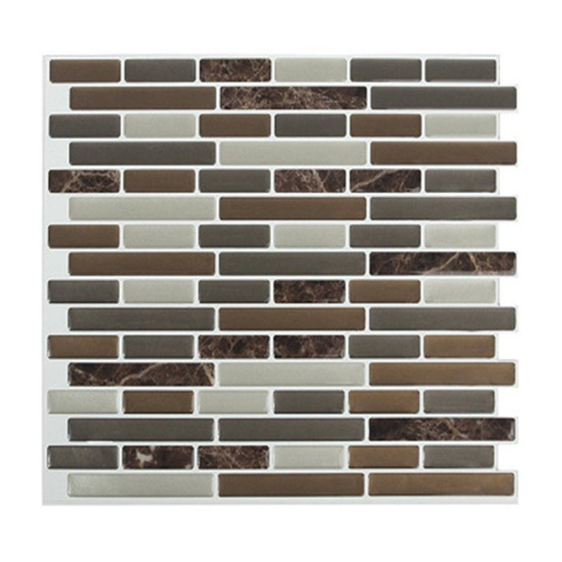 Lisslune | Peel and Stick Wall Tile PVC Rectangle Peel and Stick Subway Wall Tile for the Kitchen