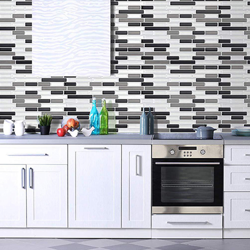 Lisslune | Peel and Stick Wall Tile PVC Rectangle Peel and Stick Subway Wall Tile for the Kitchen