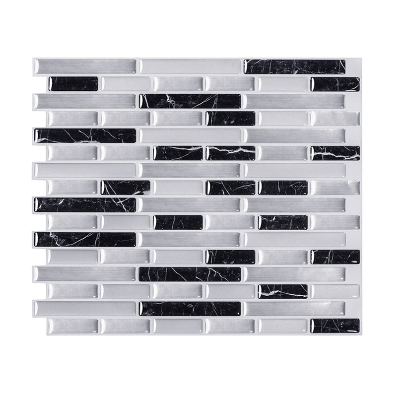 Lisslune | Peel and Stick Wall Tile PVC Rectangle Peel and Stick Subway Wall Tile for the Kitchen