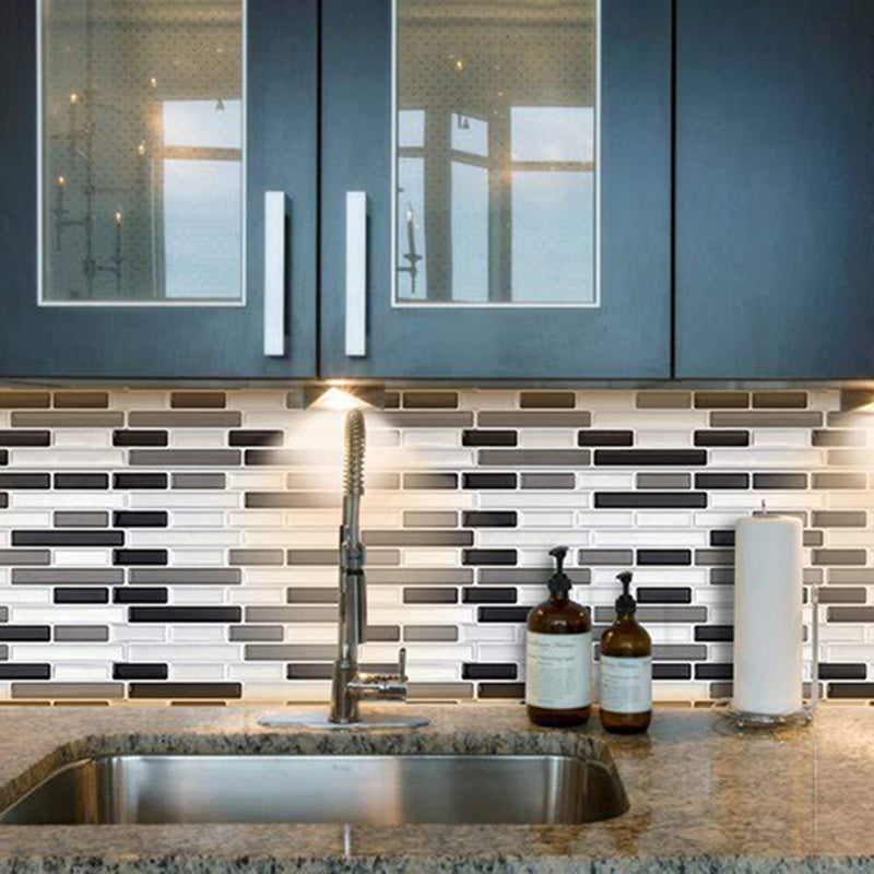 Lisslune | Peel and Stick Wall Tile PVC Rectangle Peel and Stick Subway Wall Tile for the Kitchen