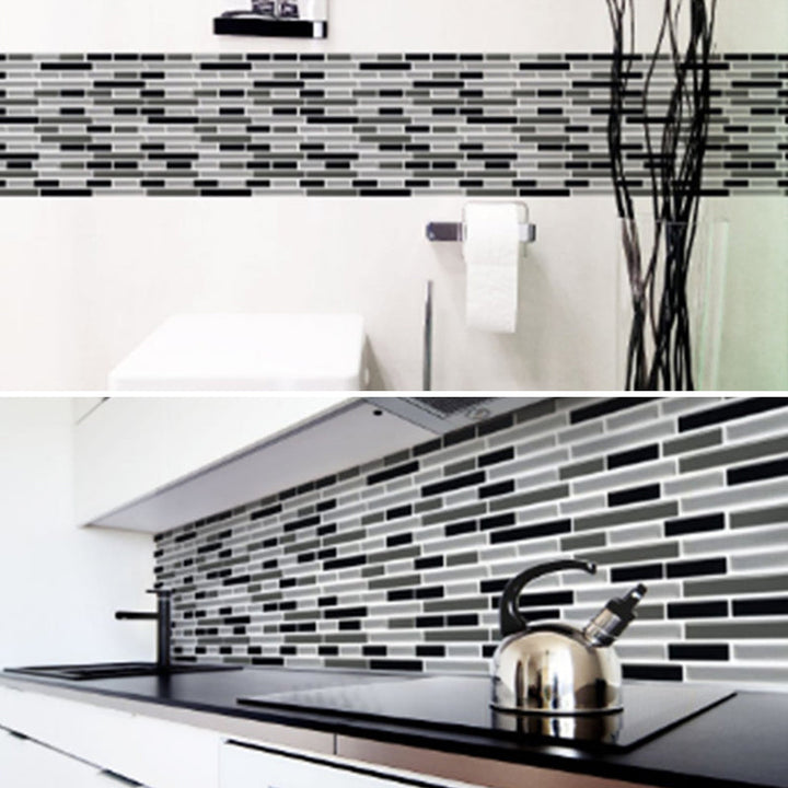 Lisslune | Peel and Stick Wall Tile PVC Rectangle Peel and Stick Subway Wall Tile for the Kitchen