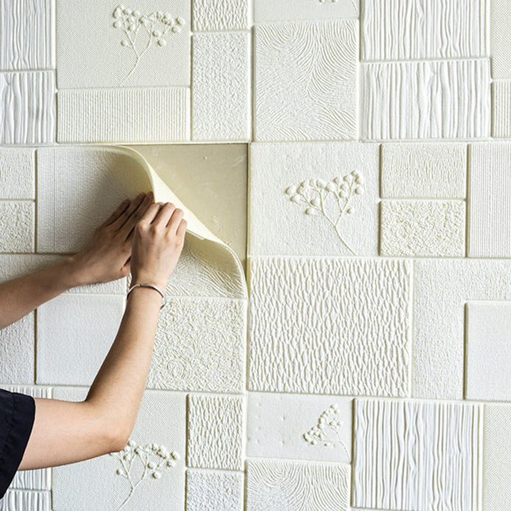 Lisslune | Industrial Wall Plank 3D Brick Bathroom Living Room Wall Panel Set of 1