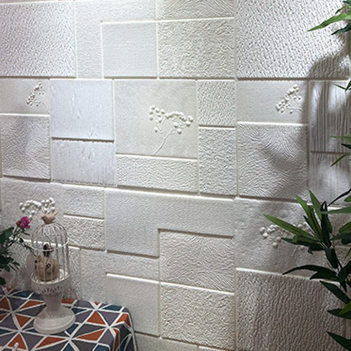 Lisslune | Industrial Wall Plank 3D Brick Bathroom Living Room Wall Panel Set of 1