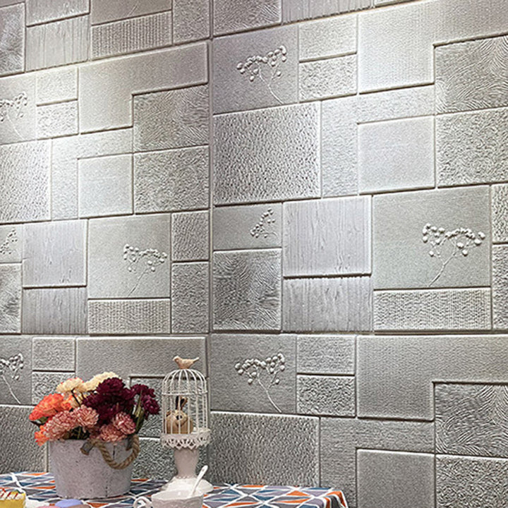 Lisslune | Industrial Wall Plank 3D Brick Bathroom Living Room Wall Panel Set of 1