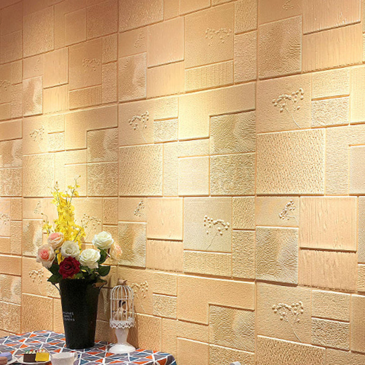 Lisslune | Industrial Wall Plank 3D Brick Bathroom Living Room Wall Panel Set of 1