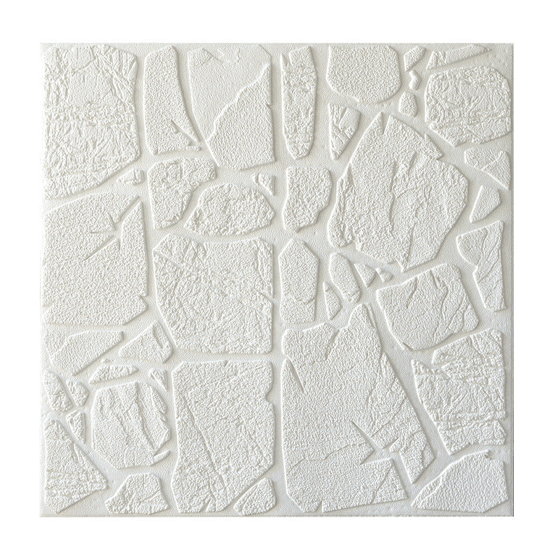 Lisslune | Modern Pearl Wainscoting PVC Wall Access Panel Peel and Stick Wall Tile for Bedroom