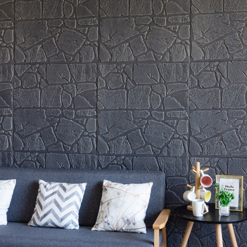 Lisslune | Modern Pearl Wainscoting PVC Wall Access Panel Peel and Stick Wall Tile for Bedroom