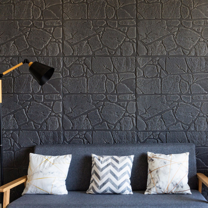 Lisslune | Modern Pearl Wainscoting PVC Wall Access Panel Peel and Stick Wall Tile for Bedroom