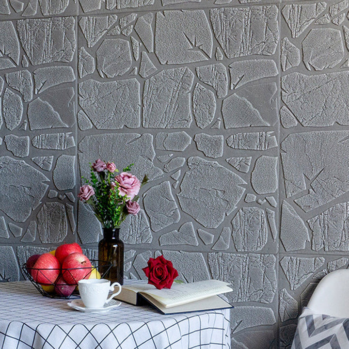 Lisslune | Modern Pearl Wainscoting PVC Wall Access Panel Peel and Stick Wall Tile for Bedroom