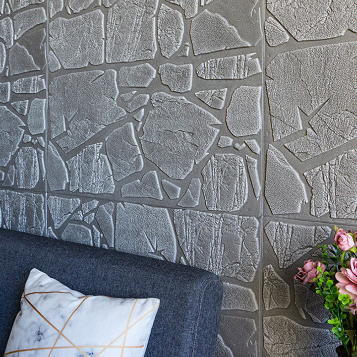 Lisslune | Modern Pearl Wainscoting PVC Wall Access Panel Peel and Stick Wall Tile for Bedroom