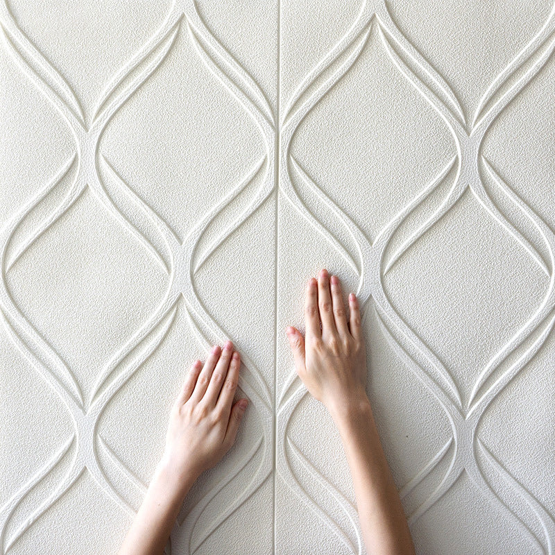 Lisslune | Contemporary waterproof wall planks striped brick bedroom wall panels