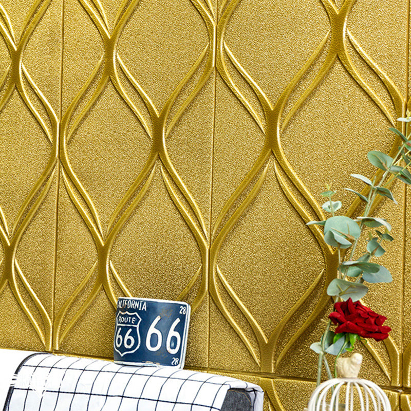 Lisslune | Contemporary waterproof wall planks striped brick bedroom wall panels