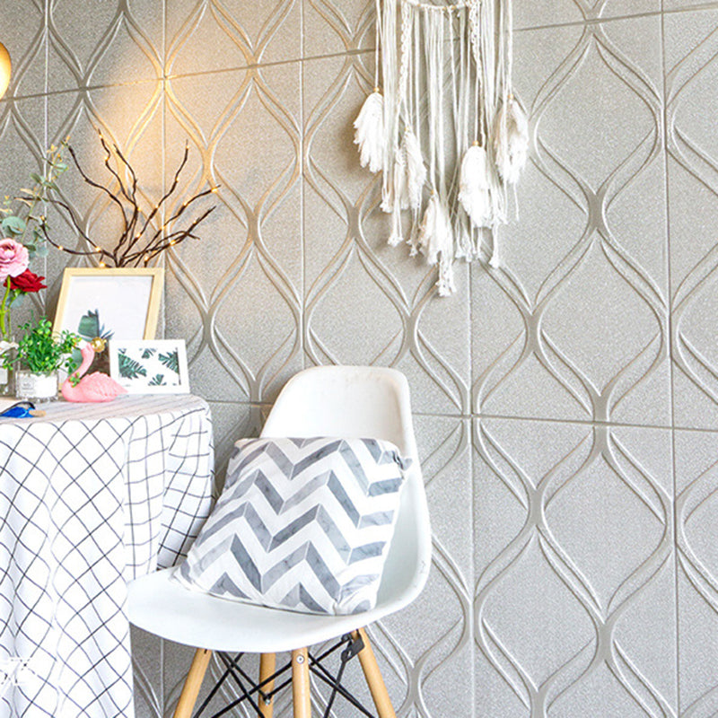 Lisslune | Contemporary waterproof wall planks striped brick bedroom wall panels