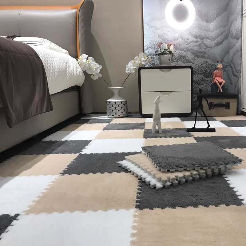 Lisslune | Color-Fading-Resistant Carpet Tile Solid Interlocking Carpet Tile