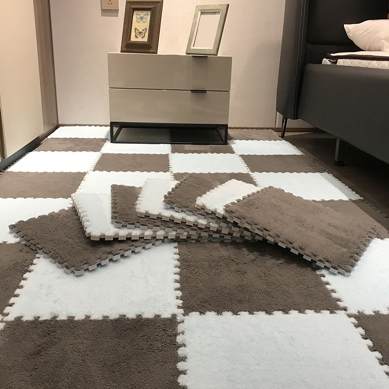 Lisslune | Color-Fading-Resistant Carpet Tile Solid Interlocking Carpet Tile